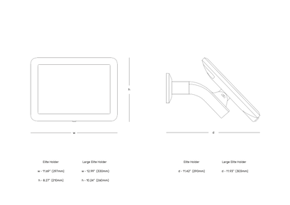 Elite Adjustable Wall/Screw-Down Stand